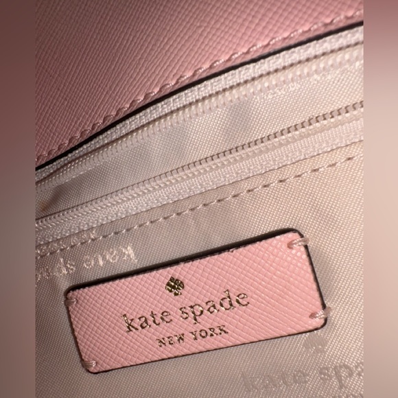 Kate Spade Madison Saffiano Leather Flap Bag 2-way crossbody conch pink EUC - Picture 13 of 15